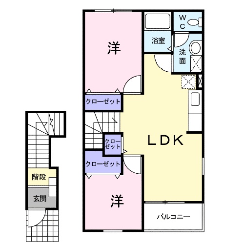フルールⅢの間取り