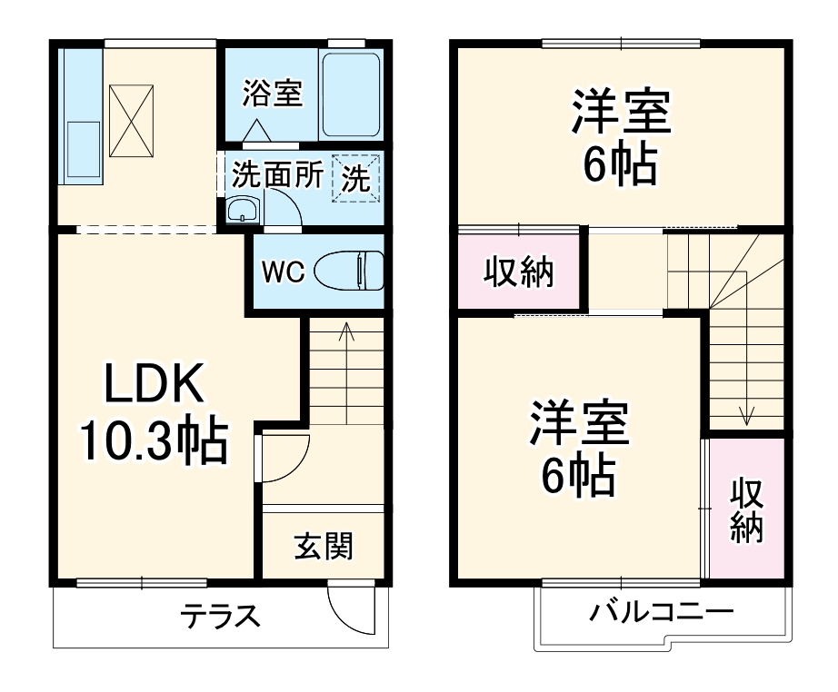 リバーサイドⅡの間取り