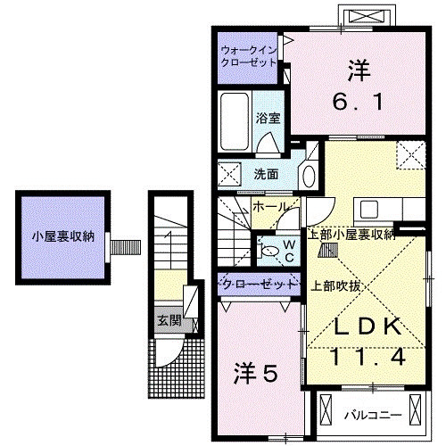 シエロ ガーデン Ⅰの間取り