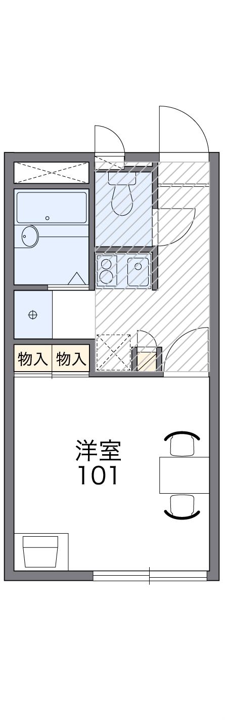 レオパレスM&Sの間取り
