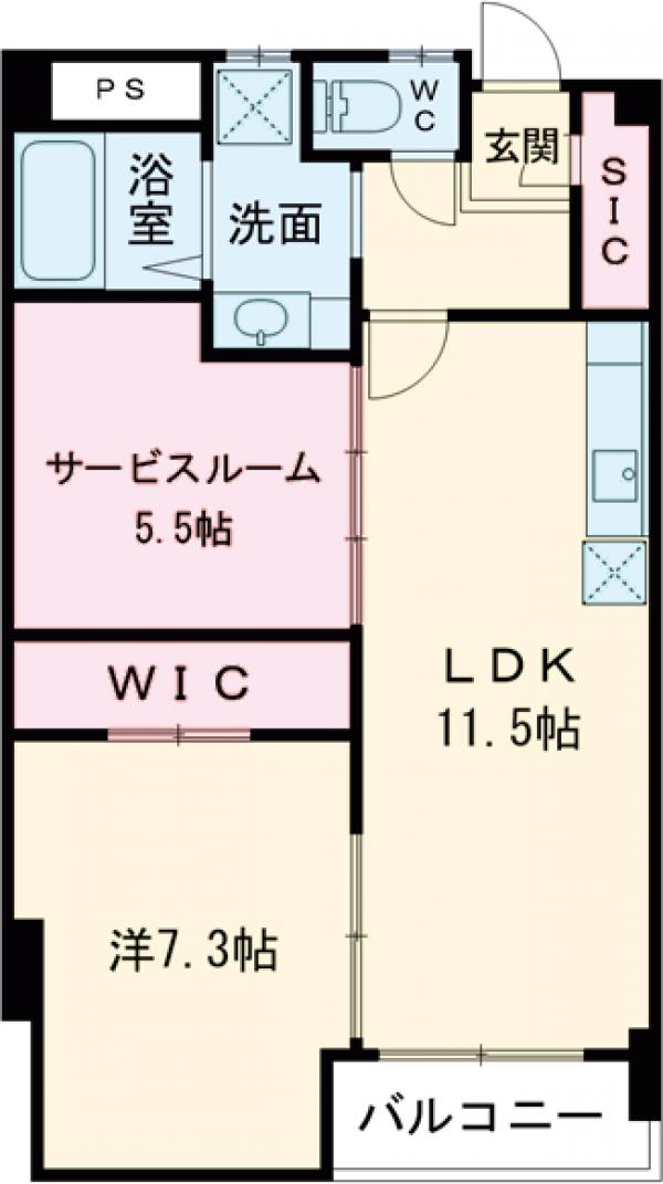 ヴェルセ用賀の間取り