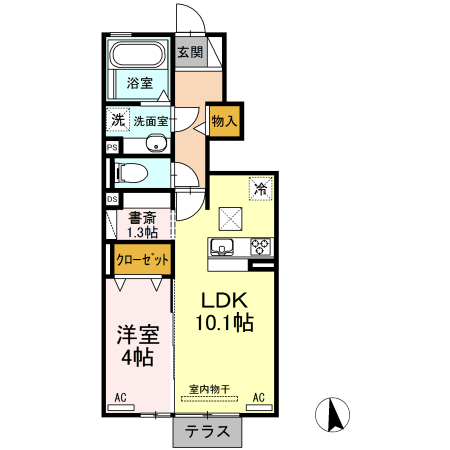 ベルカーサ秋葉の間取り