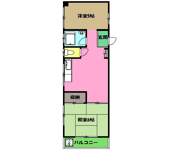 サンパレス浩栄の間取り