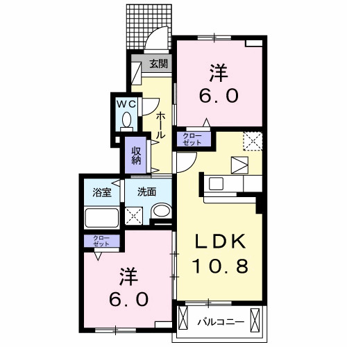 スパーブAの間取り