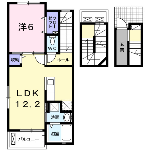 サニーヒルズ・KⅡの間取り