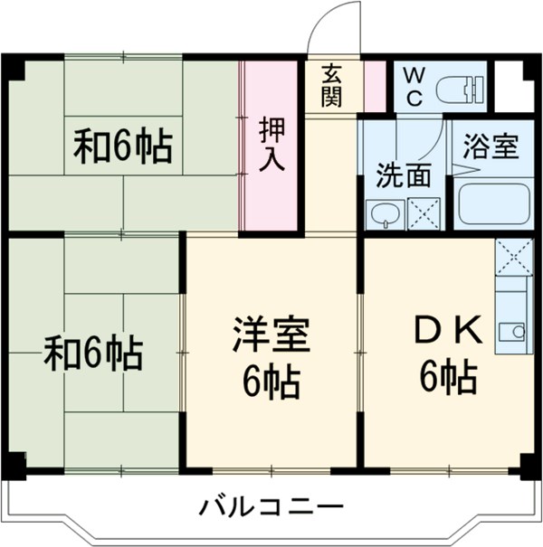 サンハイツふじの間取り