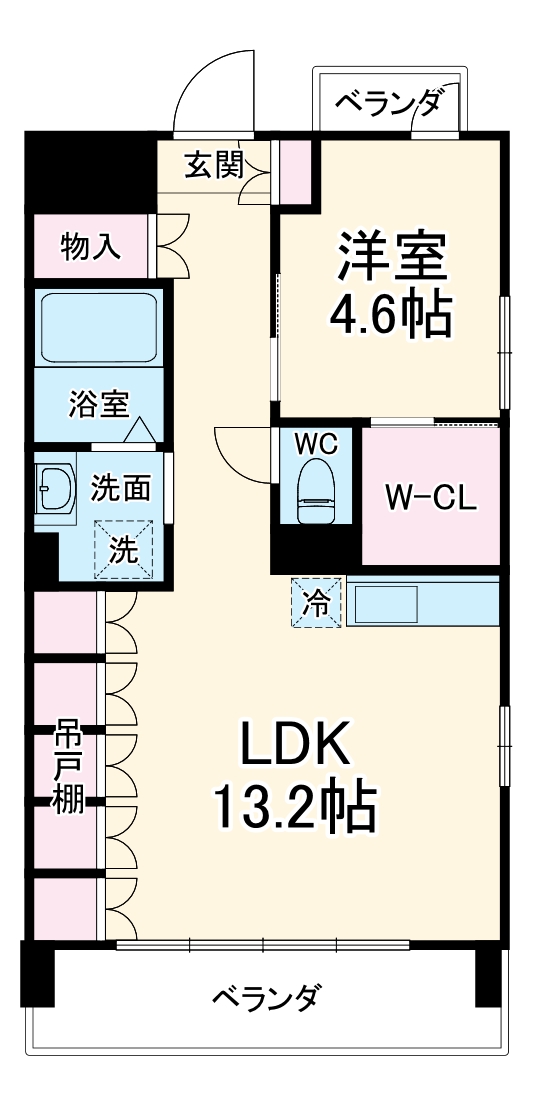Perle清華の間取り