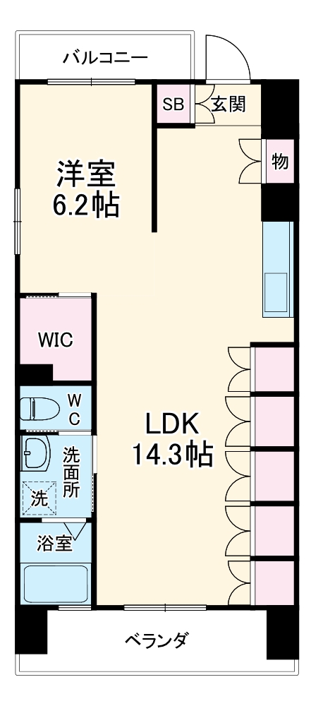 Perle清華の間取り