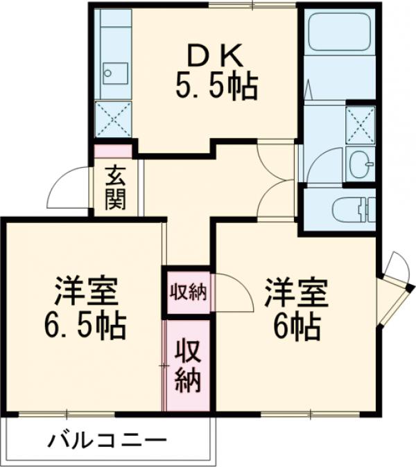 アネックスあづまＡ・201号室の間取り