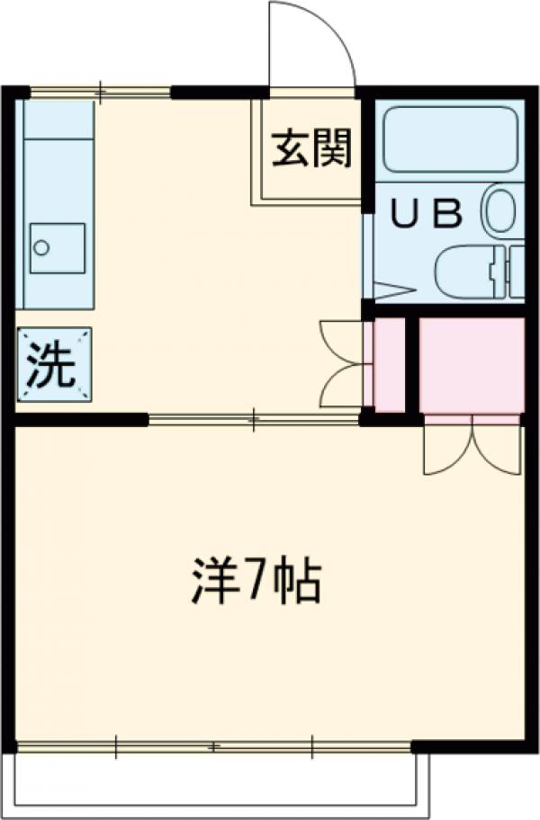 不動ハイツの間取り