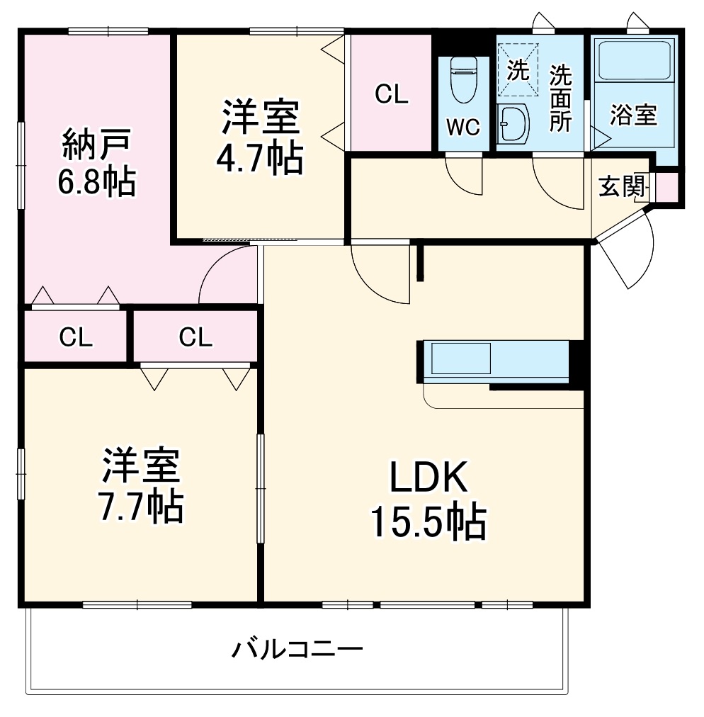 グランコートKの間取り