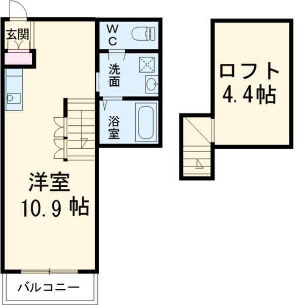 Estudio南脇の間取り