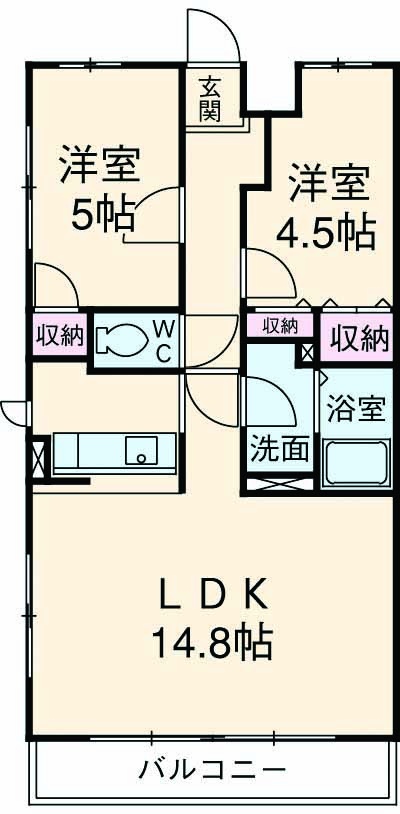 エクラときわ6の間取り