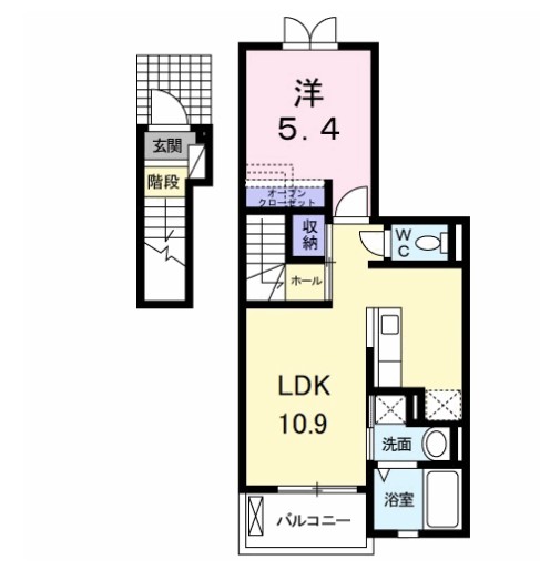 プロムナード Mの間取り