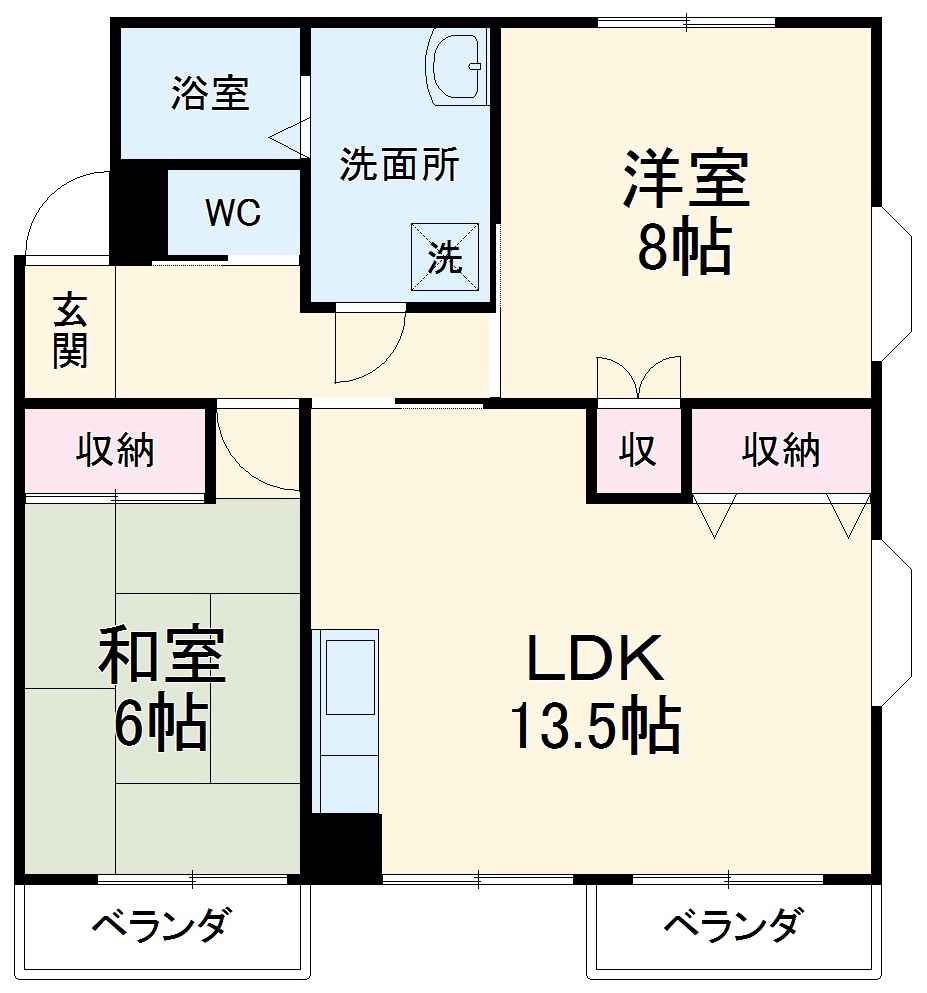 ポートランドマンションAの間取り