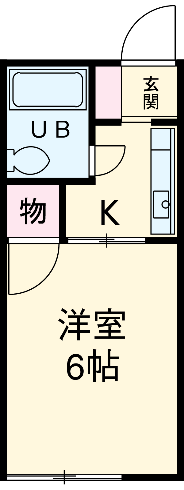 シティハイム大橋Ⅰの間取り