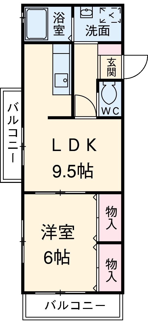 パールコート中田の間取り