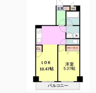 Flos静岡天王町の間取り