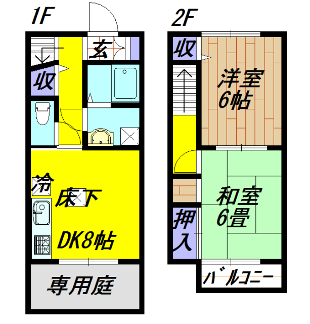 サンパルⅡの間取り