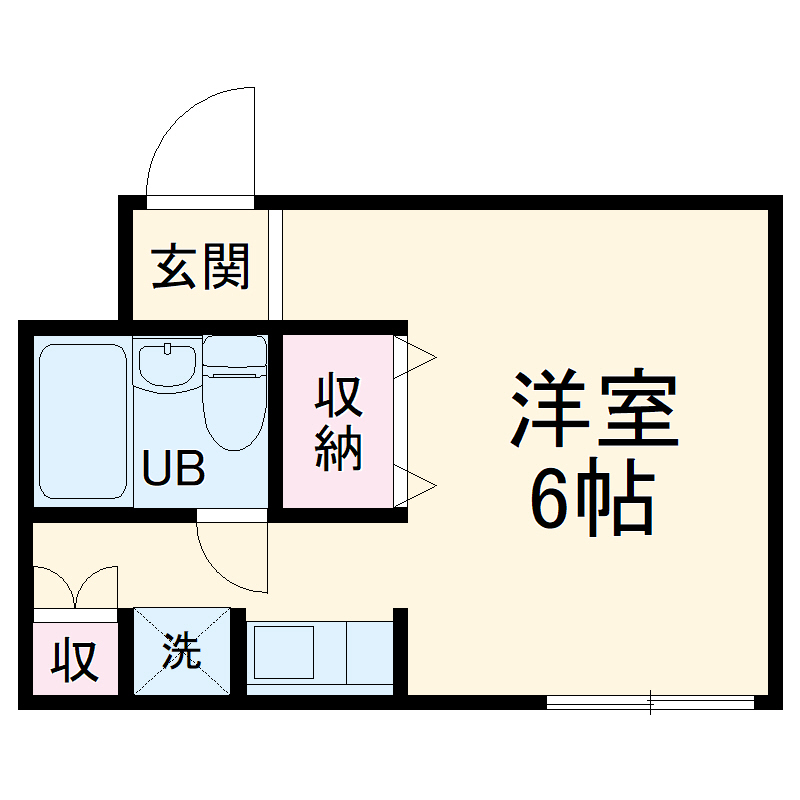 谷田の完工年月(1988年3月)築の賃貸マンションの間取り