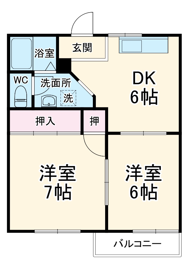 リヴェール吉沢Aの間取り