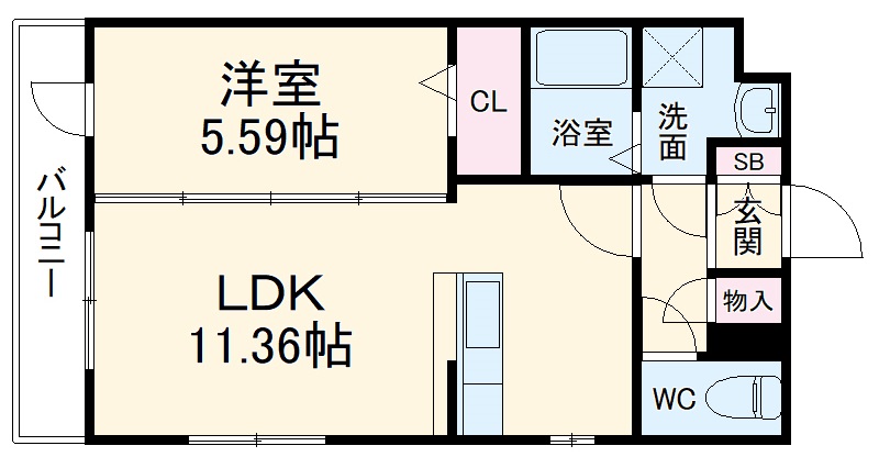 シャテロ巴の間取り