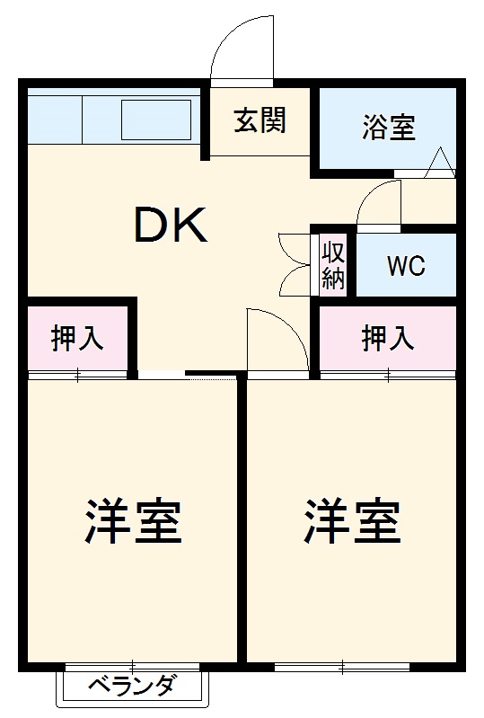 瀧下アパートの間取り