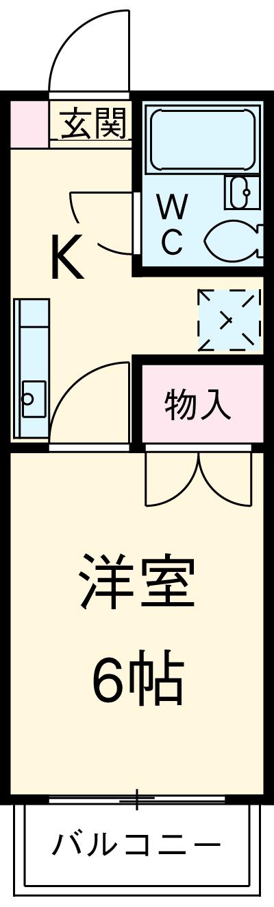 ヴァンテアン弦巻の間取り