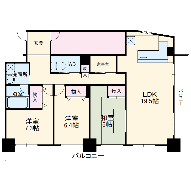 ラックス常磐町の間取り