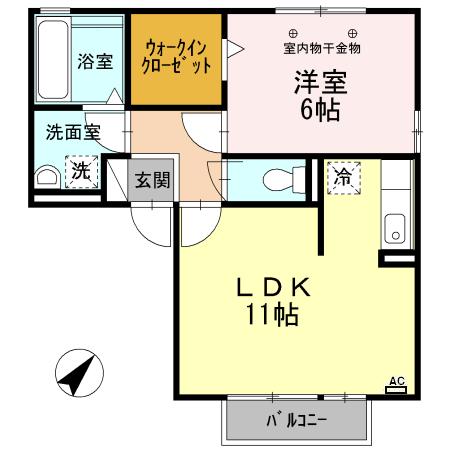 プレジオ高松 Bの間取り