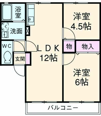 トゥインクルⅢの間取り