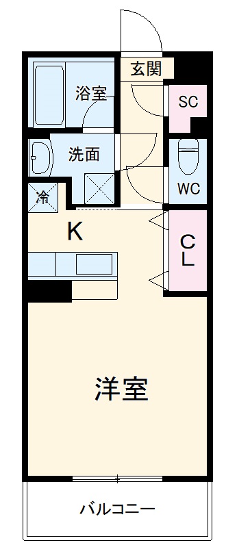 リベルタ芝の間取り