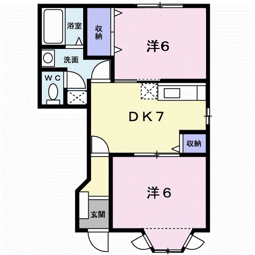サンセール保崎の間取り