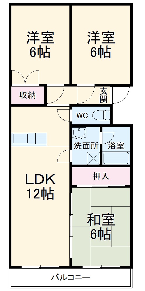 モンテベルデ高野の間取り
