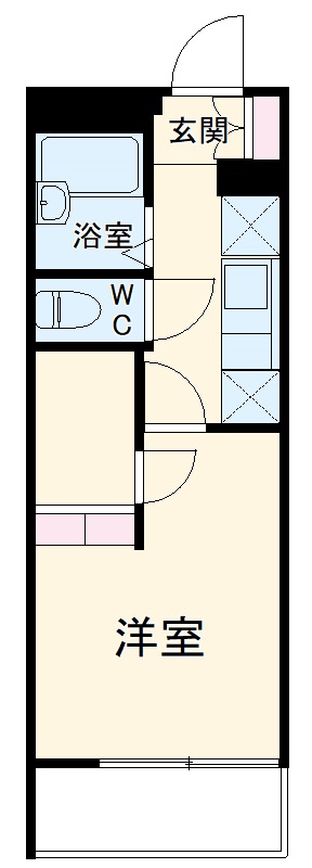 レオパレスMotionBlueの間取り