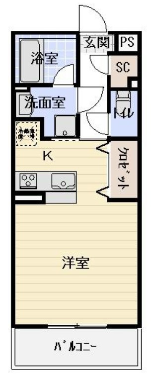 リベルタ芝の間取り