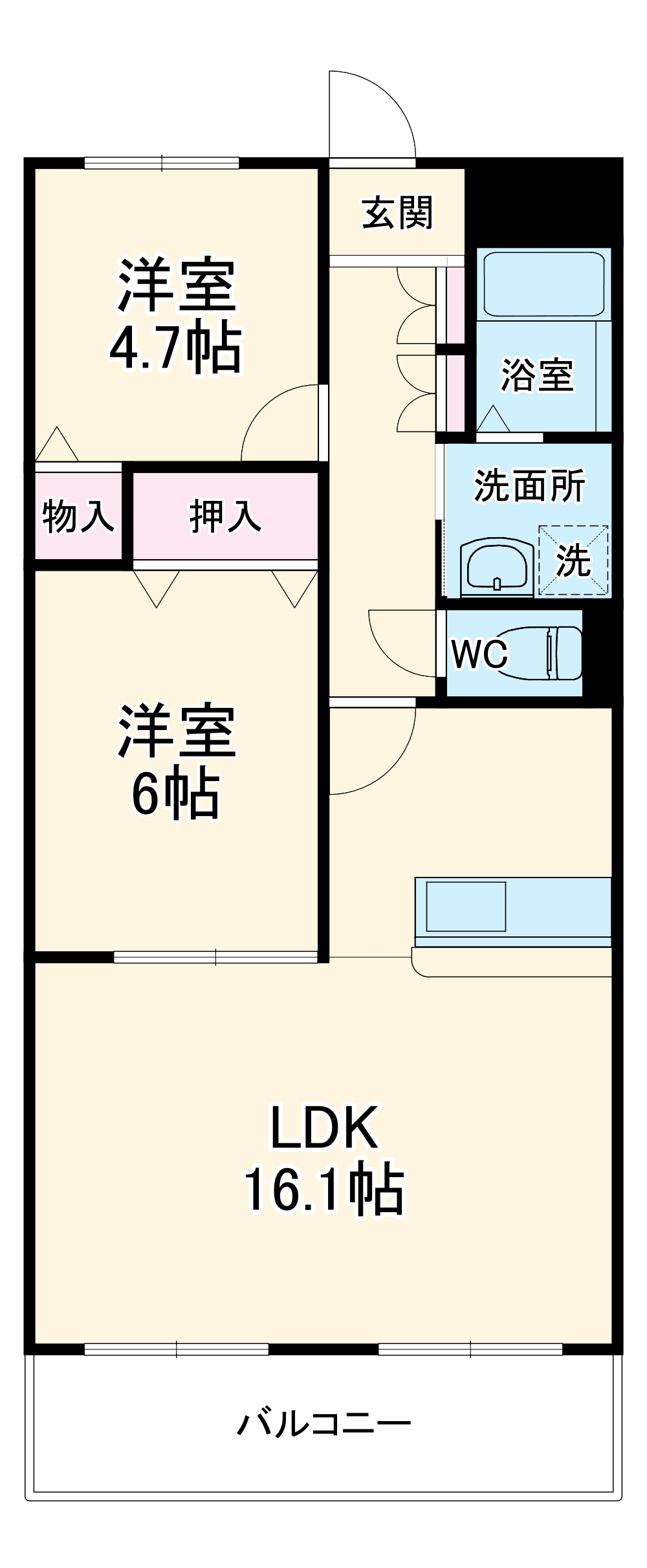 シャルダン三矢の間取り