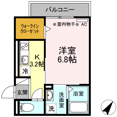 ジュネス東静岡の間取り