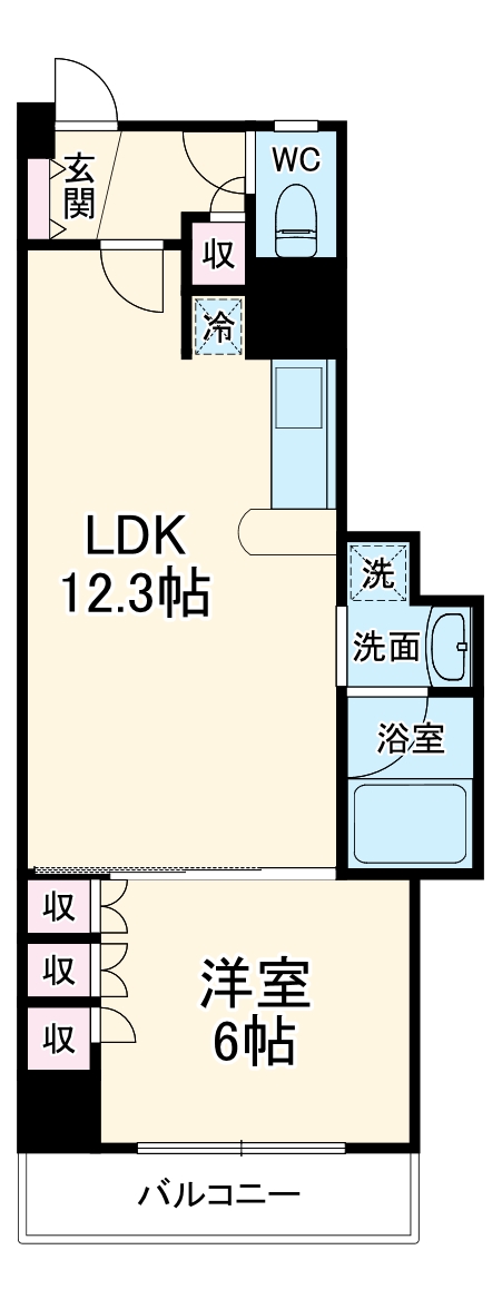 静岡馬渕エンブルコートの間取り