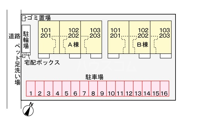 16/16 駐車場