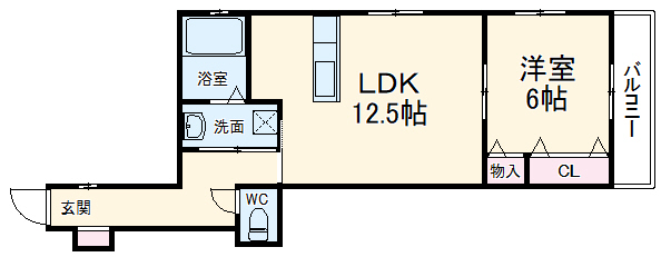 ヴェルソーエムの間取り