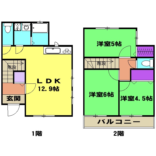 南沼上一戸建・G号室の間取り