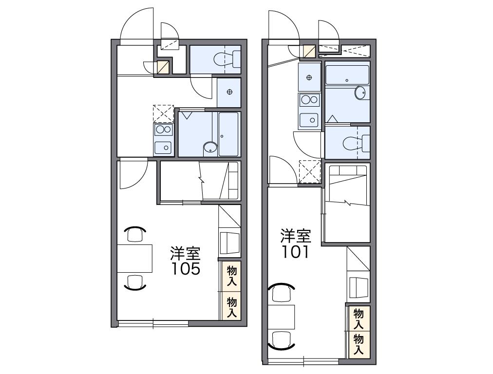 レオパレスMINORIAの間取り