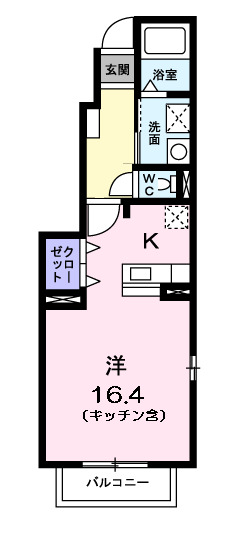 タウンコート中川の間取り