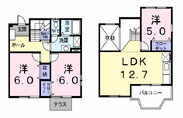 ノワ・シュクレの間取り
