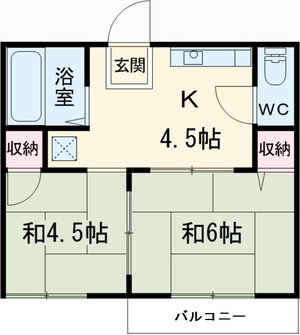 コーポ鈴鹿の間取り