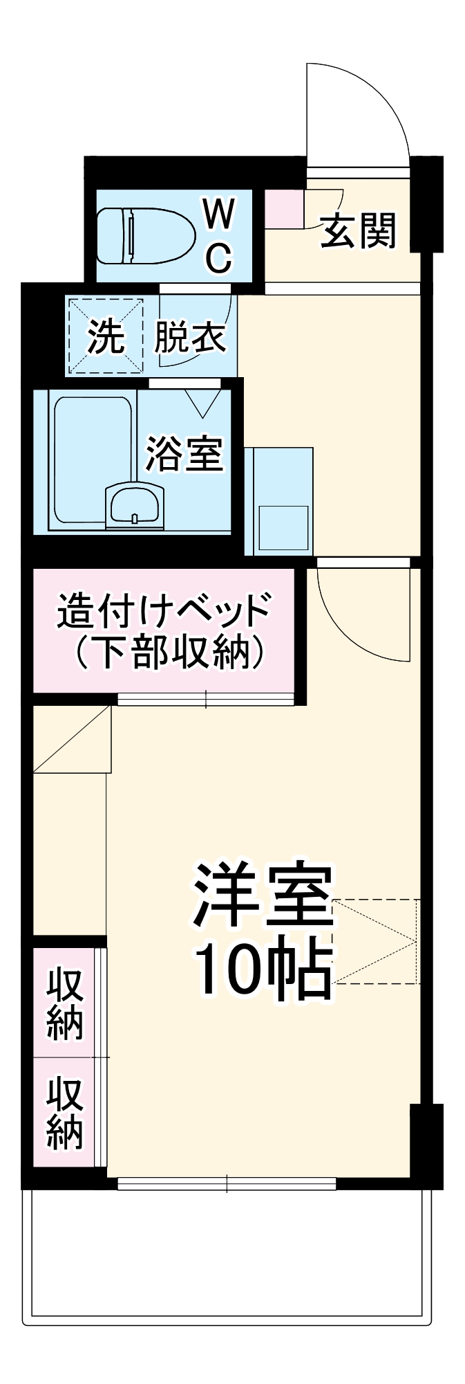 レオパレスパルコートCの間取り