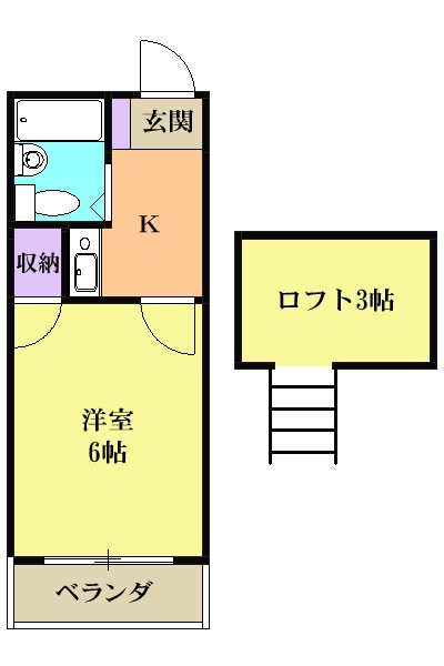 パレス忠節の間取り