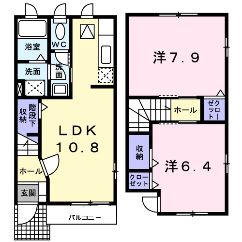 グリーンヴィラージュⅡBの間取り