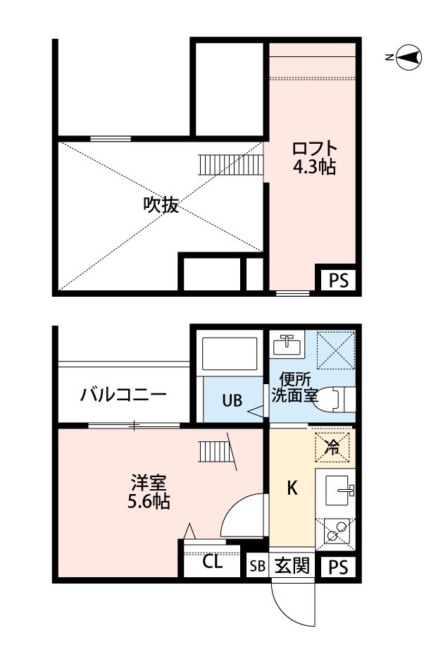 CRASTINE高畑の間取り